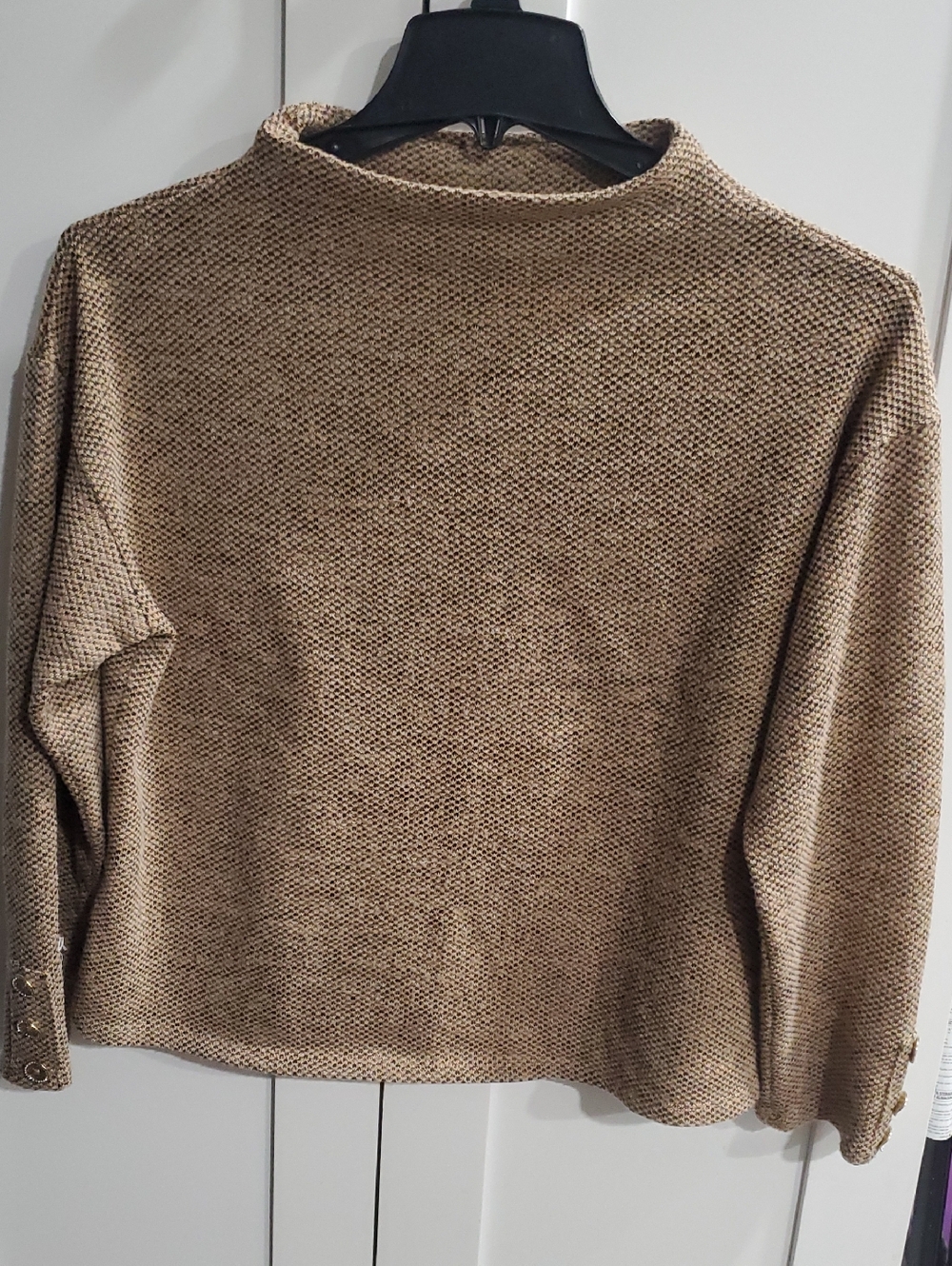 Relaxed Turtleneck Sweater in Taupe